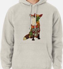 floral fox Pullover Hoodie