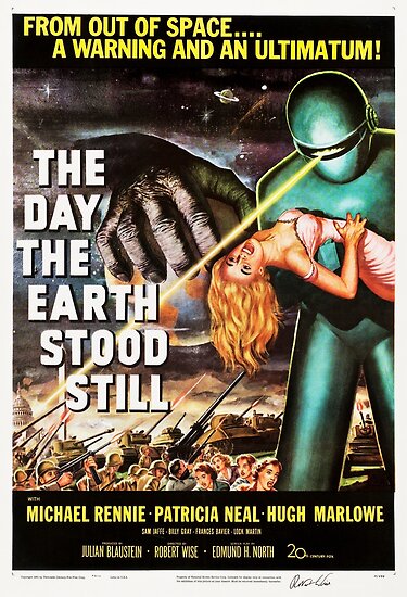 Forbidden Planet 1956 Sci Fi Cult Film Thriller Movie Vintage Poster Print