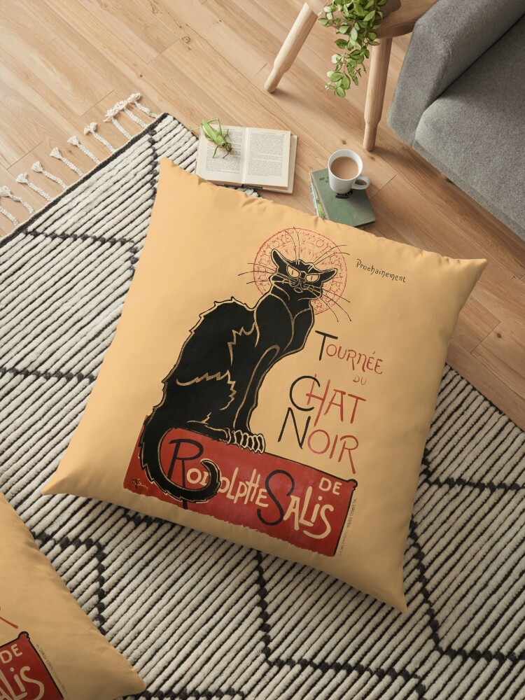 Tournée Du Chat Noir 1896 De Rodolphe Salis By Théophile Steinlen Tour Of Rodolphe Salis Chat Noir For Prints Posters Tshirts Floor Pillow By