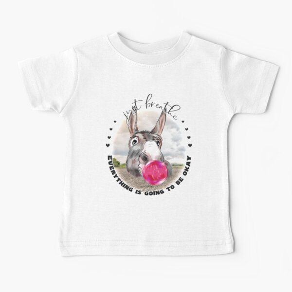 Just Breath Donkey Bubblegum Baby T-Shirt