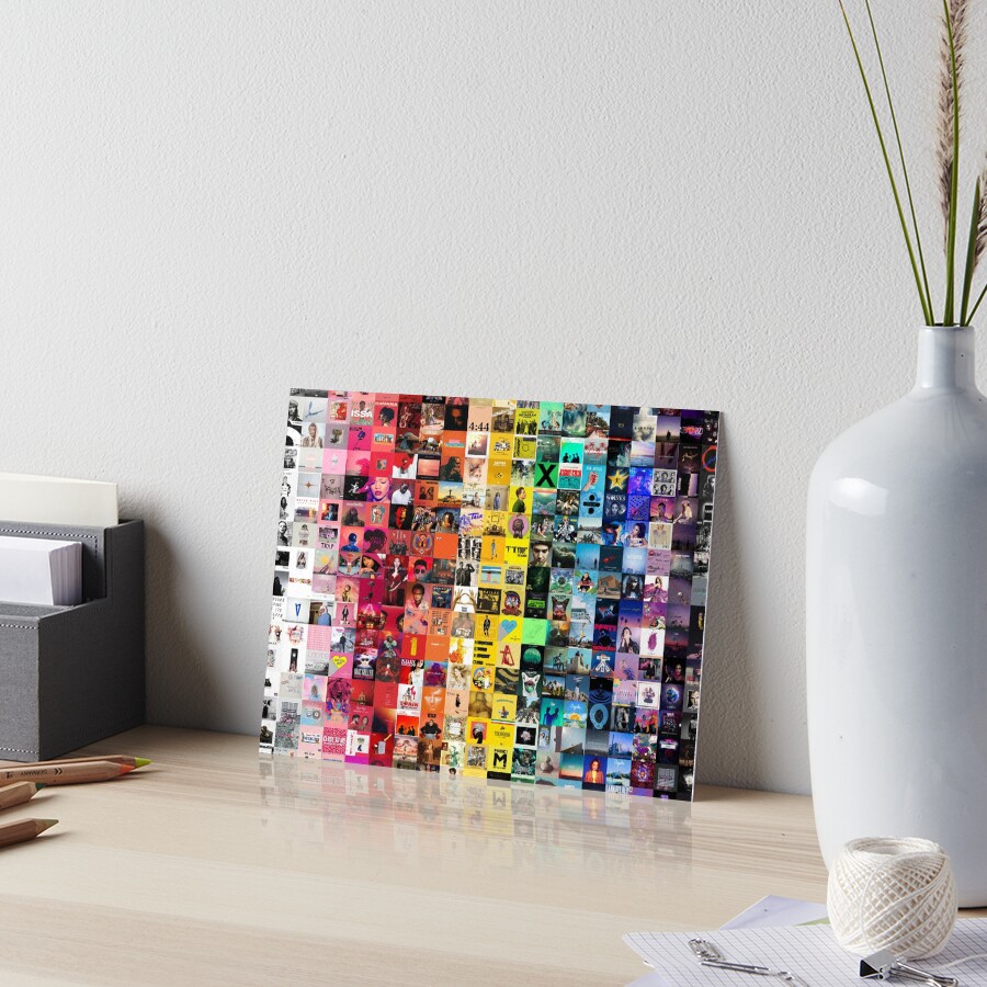 Music Collage Art Board Print