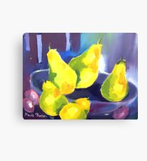 Little Pear Painting Canvas Print