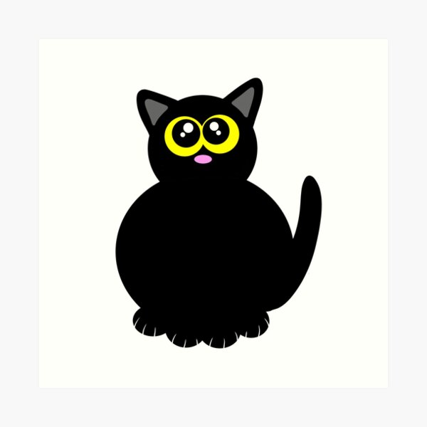 Lil fat kitty Art Print