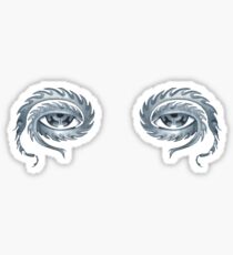 psychedelic mechanical eyes inspired by tool band Sticker