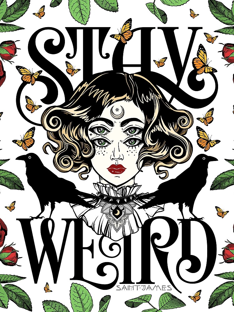 Rose and The Ravens {Stay Weird} Colour Version by wolfandbird