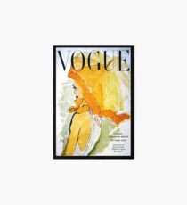 VOGUE : Vintage 1950 Magazine Advertising Print Art Board Print