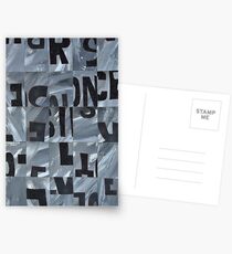 deconstructed/reconstructed Postcards