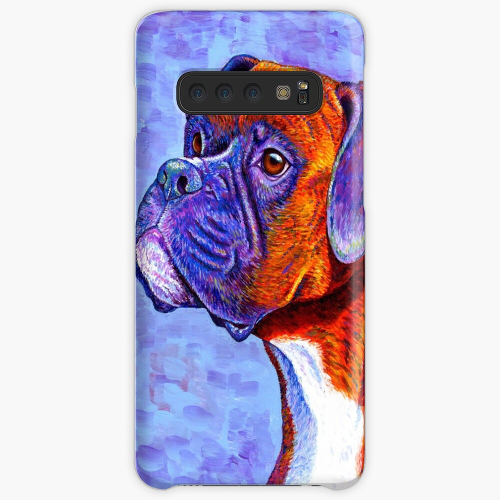 Devoted Guardian - Colorful Brindle Boxer Dog Samsung Galaxy Snap Case