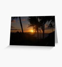 Sunset on the Beach Greeting Card