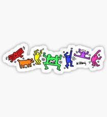 Keith Haring Pride Party Sticker
