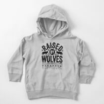 Raised By Wolves {Black + White} Toddler Pullover Hoodie