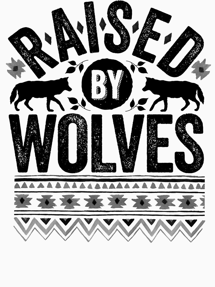 Raised By Wolves {Black + White} by wolfandbird