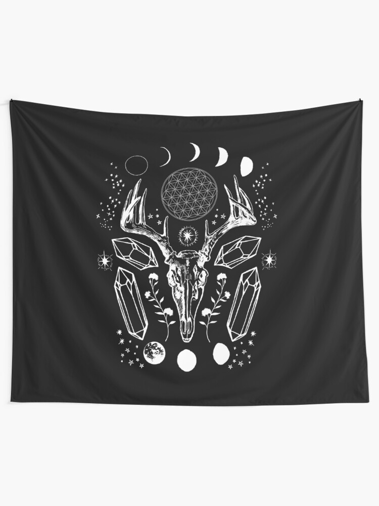 Alternate view of Crystal Moon. Tapestry