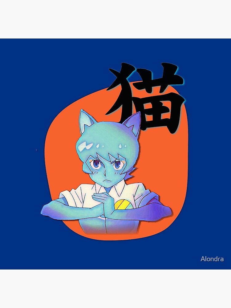 Anime Nicole with Cat in Japanese, Amazing world of Gumball by Alondra
