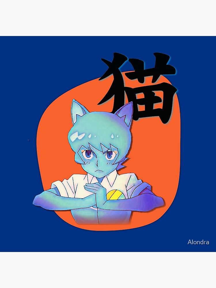 Anime Nicole with Cat in Japanese, Amazing world of Gumball by Alondra