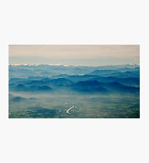 mountains in your memory appear closer than they are Photographic Print