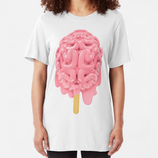 Popsicle brain melting Slim Fit T-Shirt