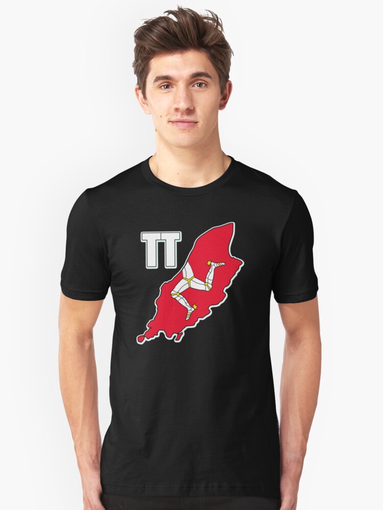 Alternate view of Isle of Man 3 Legs Of Man Celtic Triskelion TT Racing Manx Flag Graphic Print Slim Fit T-Shirt