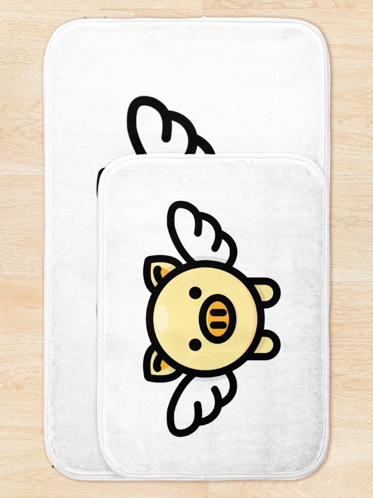 Alternate view of When Pigs Fly: Yellow Bath Mat