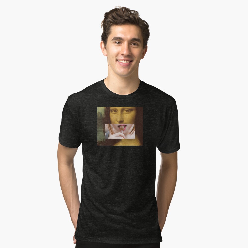 mona lisa t shirt lollipop