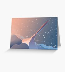 Spaceship Greeting Card