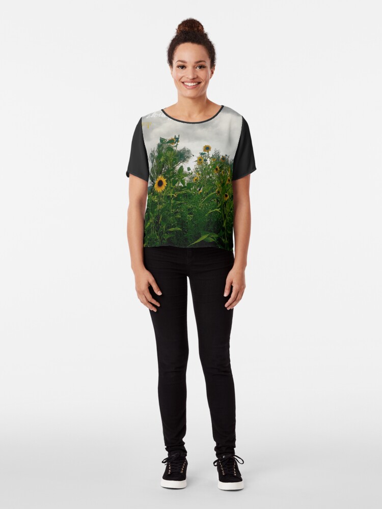 Alternate view of Sunshine On a Cloudy Day Chiffon Top