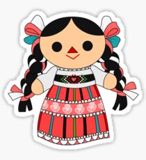 Pegatina Maria 4 (Muñeca mexicana)