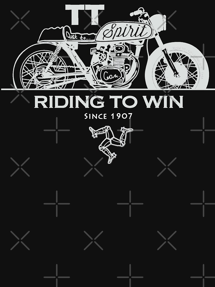 Isle Of Man Manx TT Racing Spirit Of The Racers Tourist Trophy Biker Races Graphic by thespottydogg
