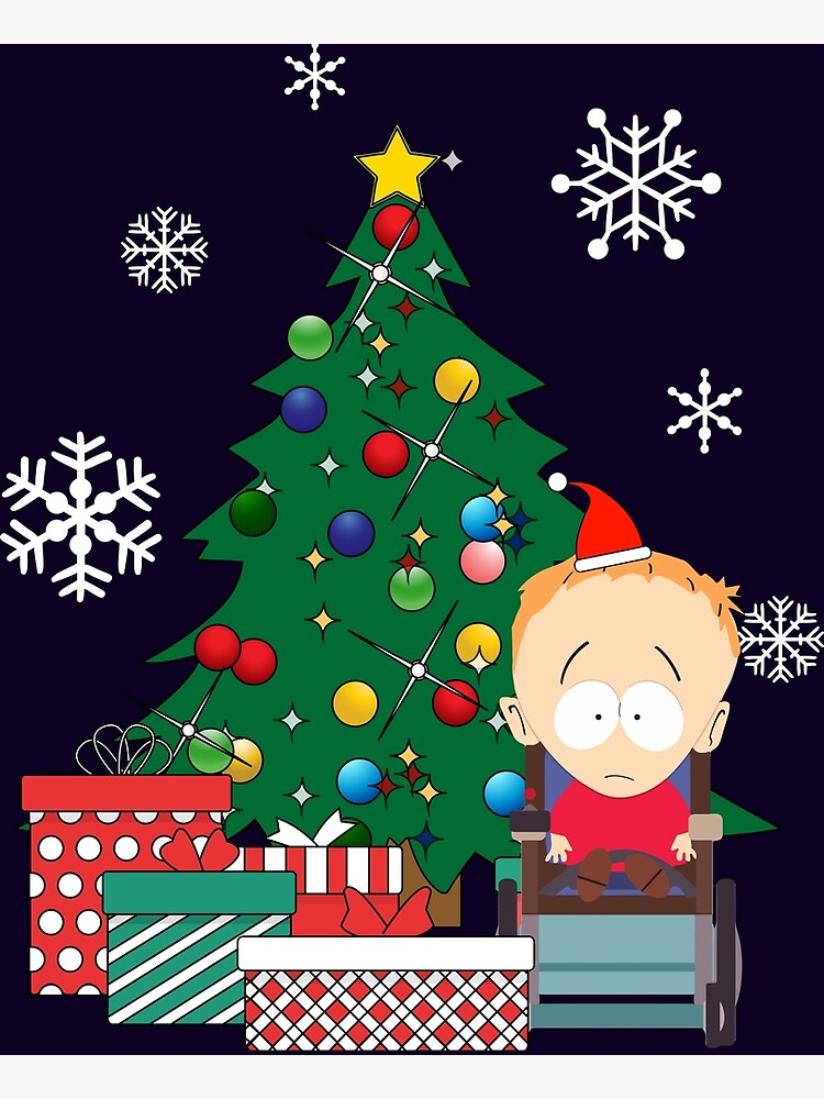 Timmy Around The Christmas Tree South Park Greeting Card By Nova5