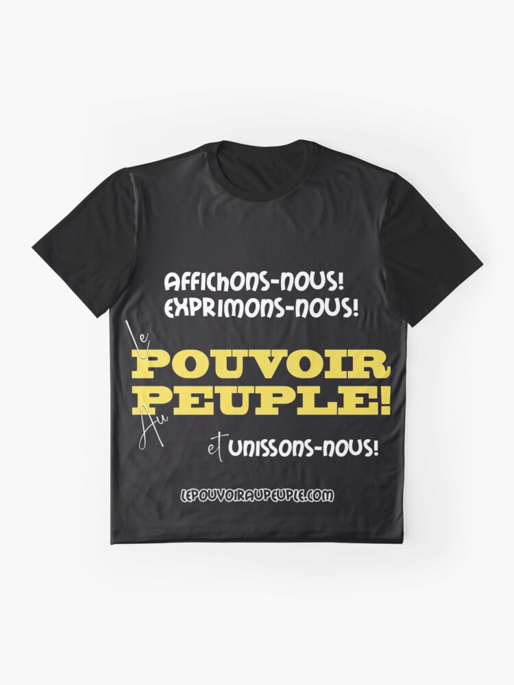 T-shirt graphique ''LE POUVOIR APPARTIENT AU PEUPLE! (II)' : autre vue