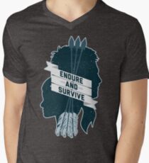 Endure and Survive Men's V-Neck T-Shirt