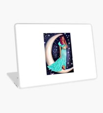 the moon tarot card Laptop Skin