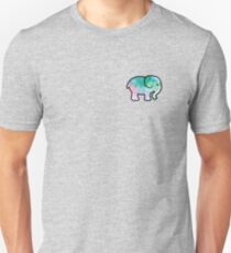 watercolor elephant design Slim Fit T-Shirt