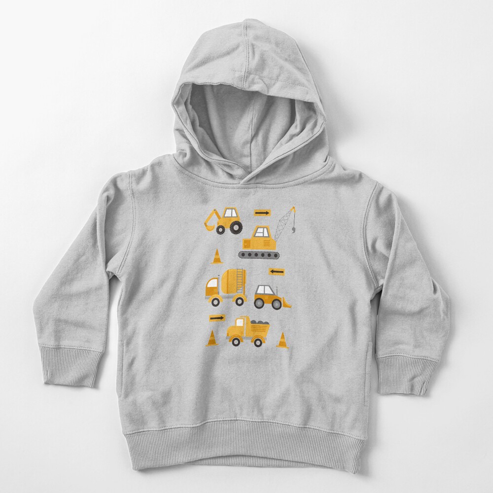 Construction Trucks Toddler Pullover Hoodie