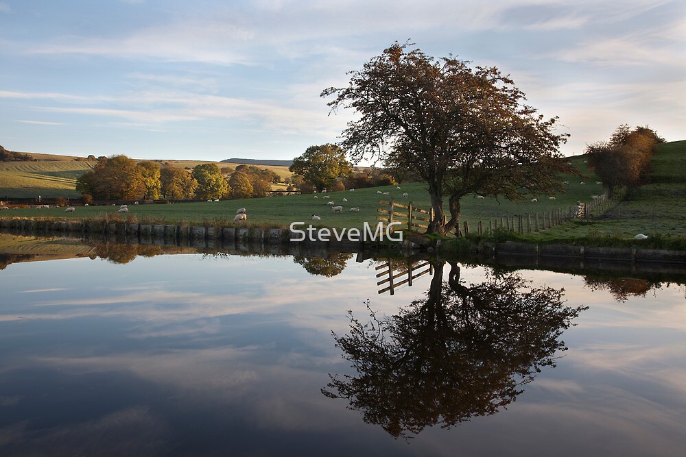 "Autumn In Thorlby Near Skipton" by SteveMG Redbubble