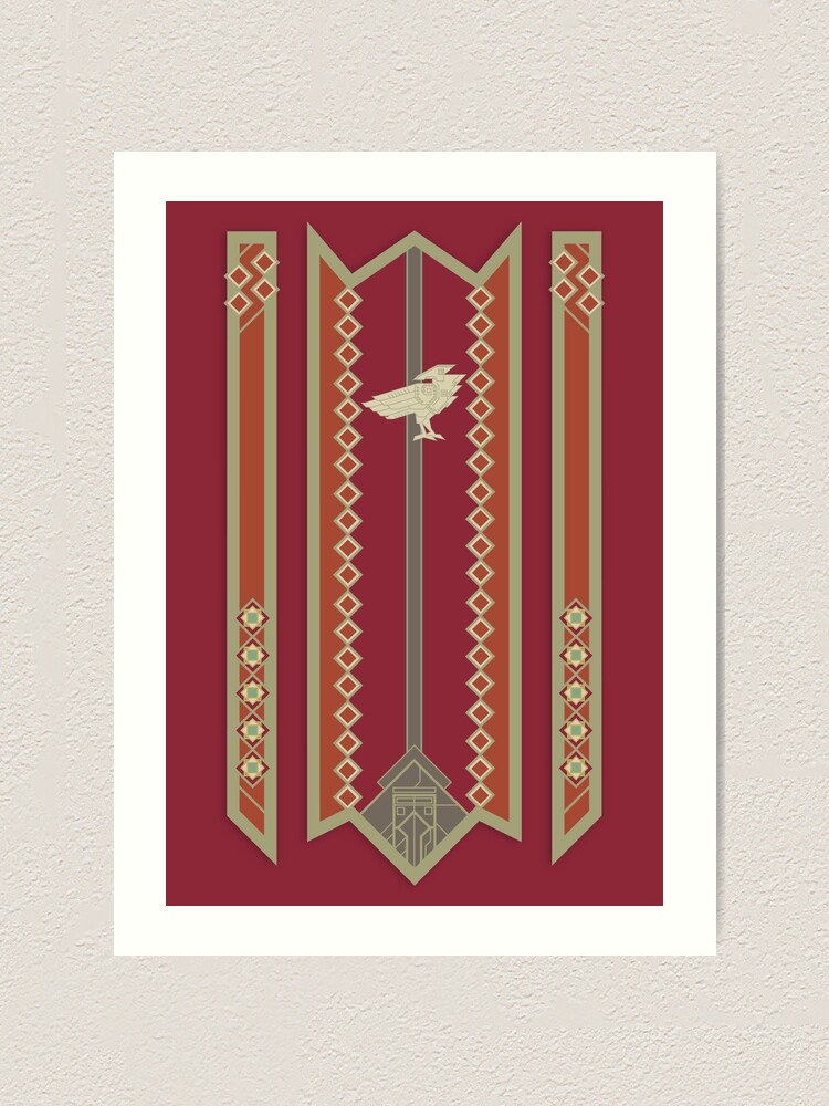 Raven Banner Of Erebor Art Print By Mattalexi Redbubble