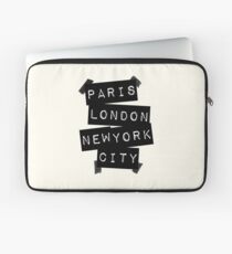 Paris. London. New York City. Laptoptasche