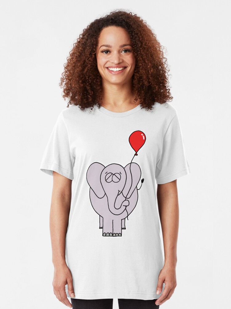 Alternate view of The Elephant And His Balloon Slim Fit T-Shirt