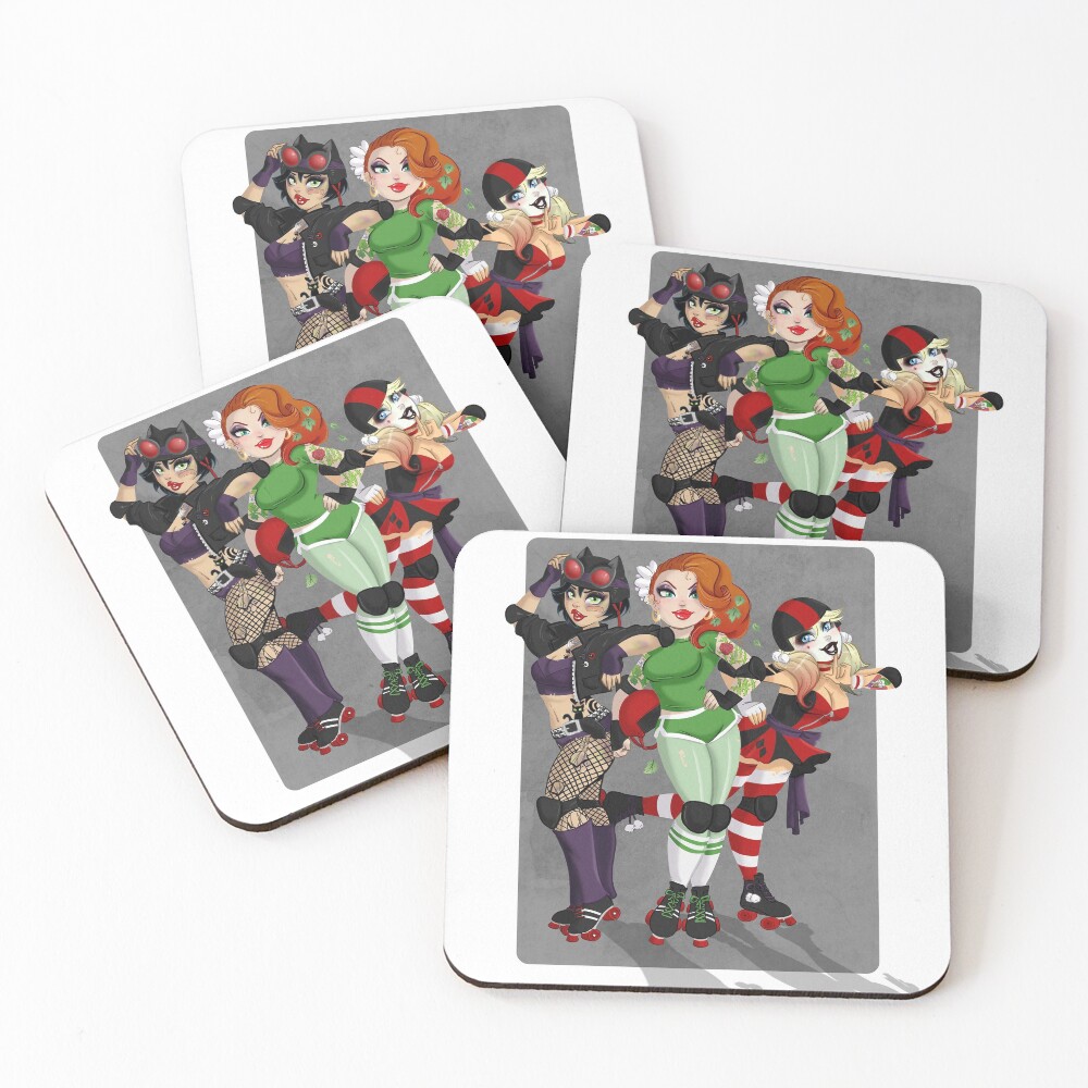Derby Villains Coasters (Set of 4)
