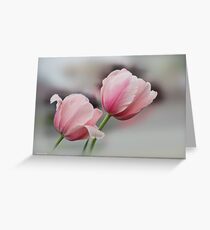 Twin Pinks Greeting Card