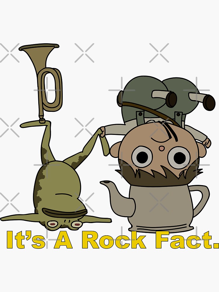Greg and pet Frog. It's a Rock Fact. by Maeveykinzz