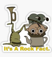 Greg and pet Frog. It's a Rock Fact. Sticker