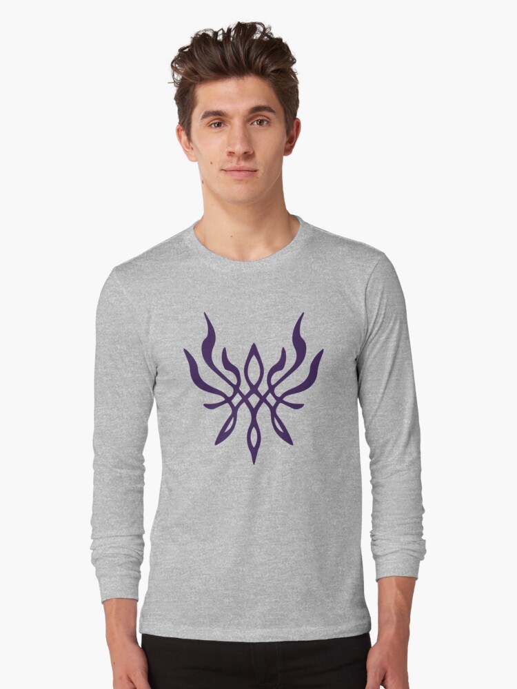 purple flames shirt