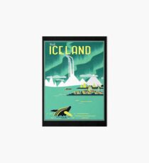 ICELAND : Vintage Travel and Tourism Advertising Print Art Board Print