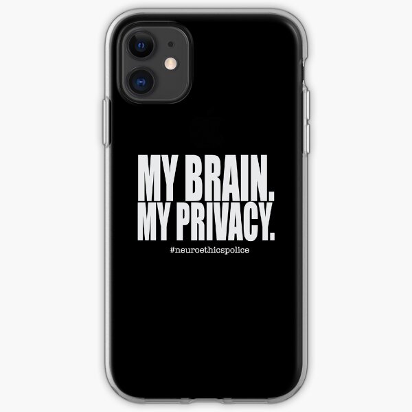 My Brain. My Privacy (white) iPhone Soft Case