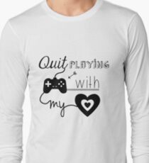 Camiseta de manga larga BSB - Deja de jugar juegos con mi corazón ...