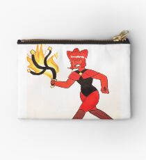 Red Agate Zipper Pouch