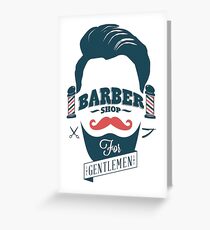 Tarjeta de felicitación Barbería