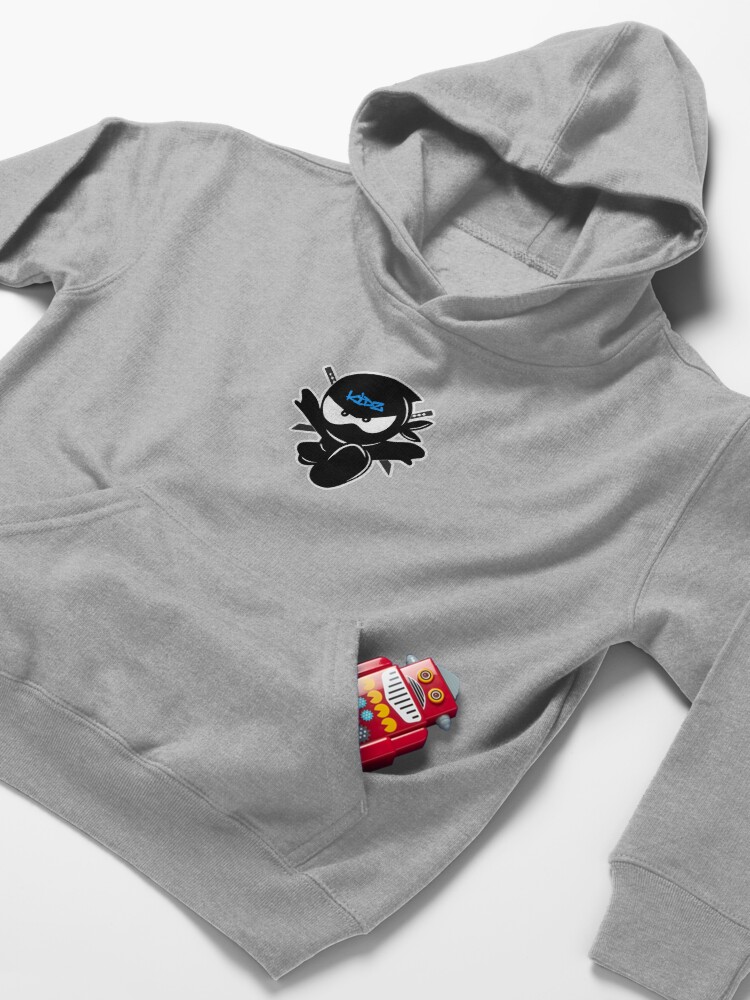 Alternate view of Ninja kidz Tv Logo Kids Pullover Hoodie