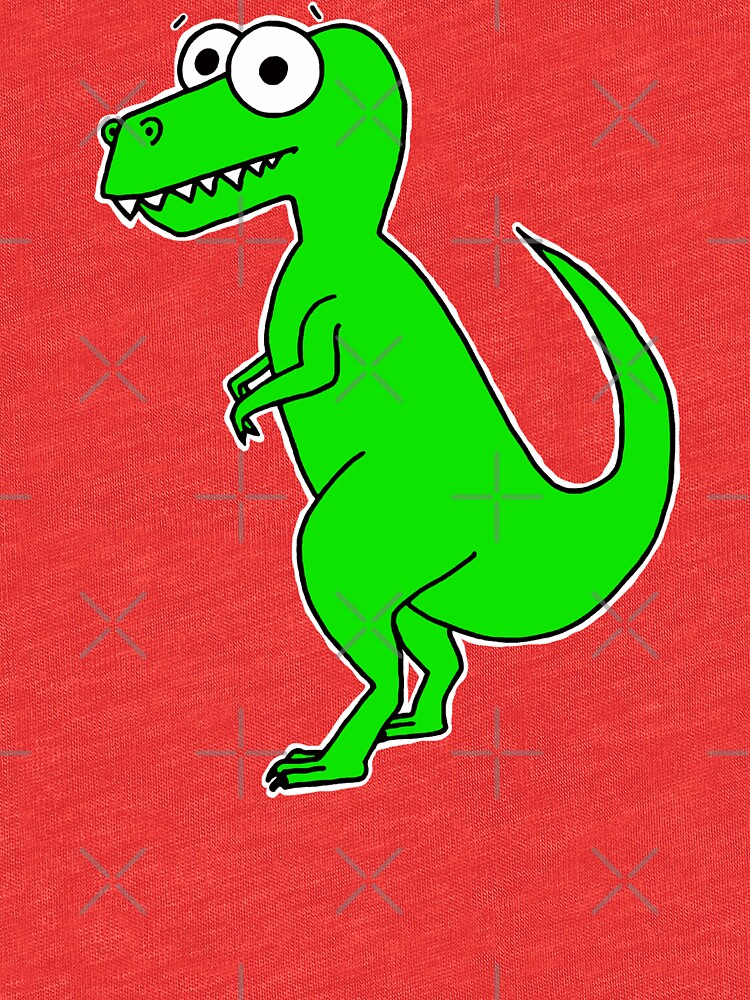 Cute T-Rex - on white by AdrienneBody